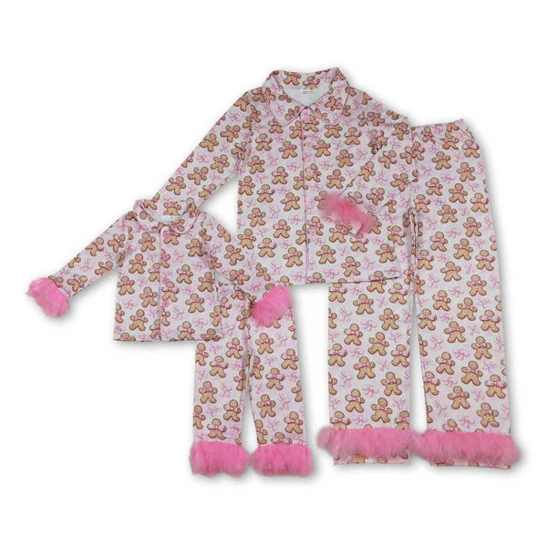 RTS toddler clothes matching gingerbread Man clothing  mama kids christmas clothes-2025.11.4