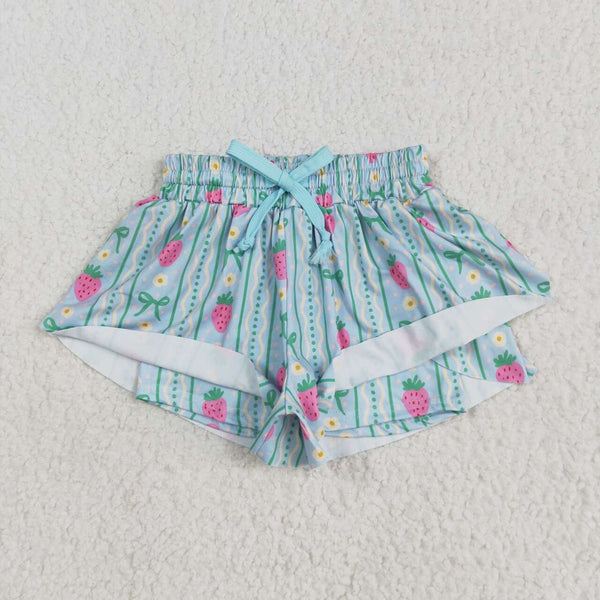 SS0580 RTS girl clothes strawberry girl summer shorts