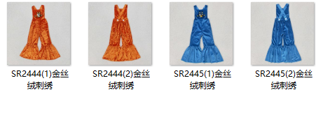 RTS girl clothes velvet cartoon dog matching girl summer jumpsuit embroidery