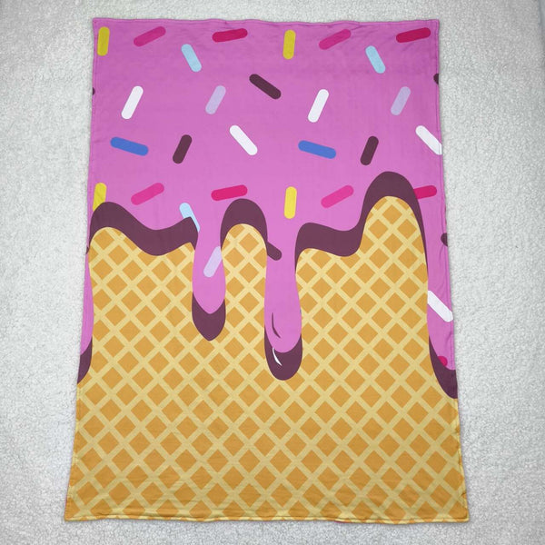 BL0201 RTS baby blanket ice-cream baby minky blanket