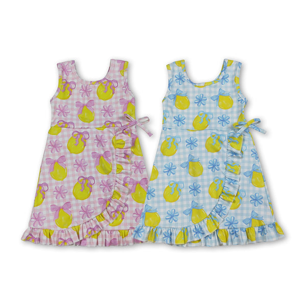RTS Matching clothing kids lemon print clothing girl summer yoga clothing-2026.4.1