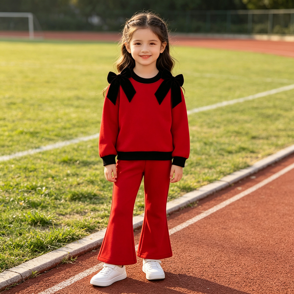 Custom order MOQ:5pcs each design kids girl clothes cotton state girl winter pants set B4