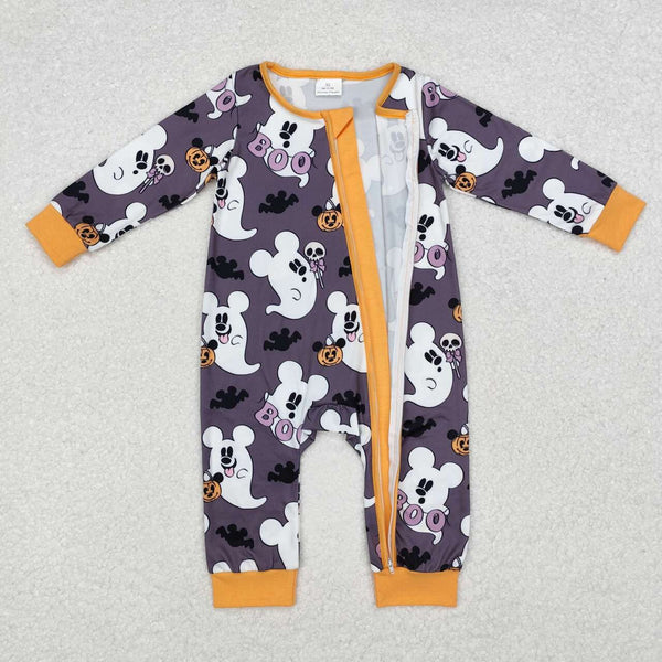 LR1425 RTS baby boy clothes cartoon ghost boy halloween winter romper