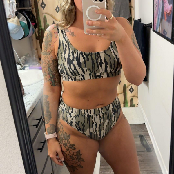 RTS women clothes adult leopard swim suit 2pcs outfit