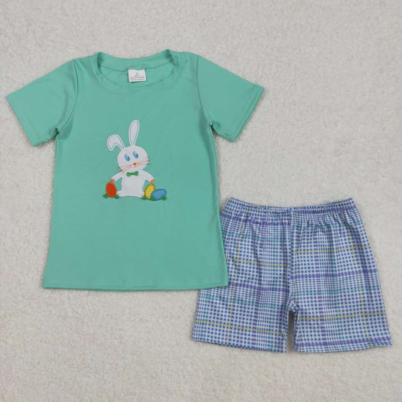 BSSO1185 RTS Boy Easter Outfit Bunny Rabbit Boy Easter Clothes