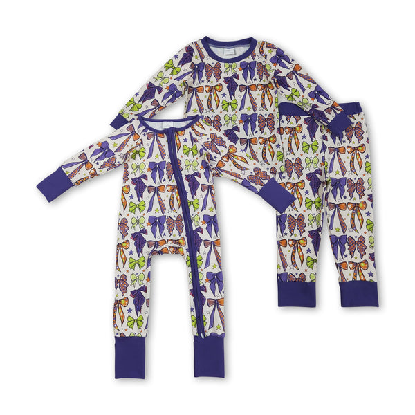 RTS kids matching clothing bows print clothing girl winter clothing-2025.8.14