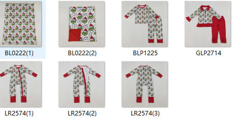 RTS kids matching clothing cartoon print clothing baby christmas winter clothing-2025.10.17
