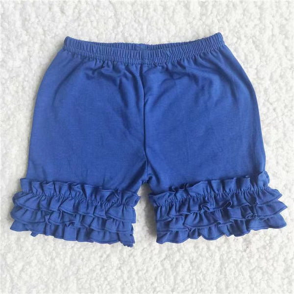 girl summer blue icing shorts