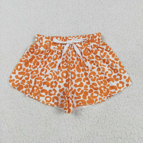 SS0584 RTS girl clothes leopard print girl summer shorts