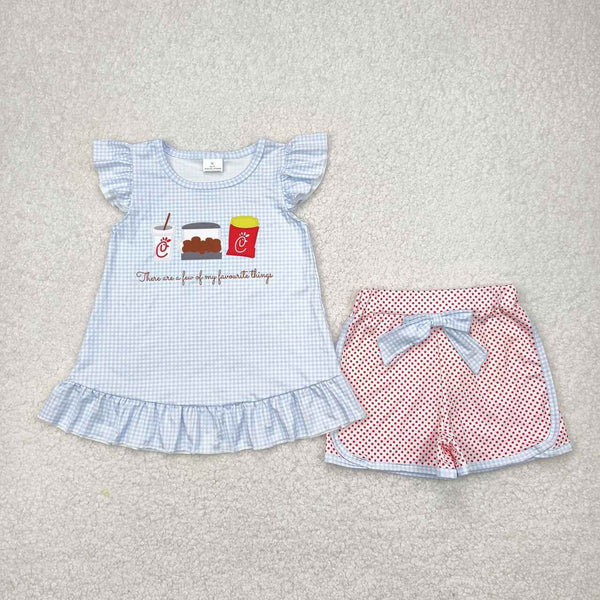 GSSO2274 RTS toddler girl clothes food girl summer outfit