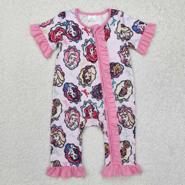SR2309 RTS baby girl clothes cartoon girl summer romper