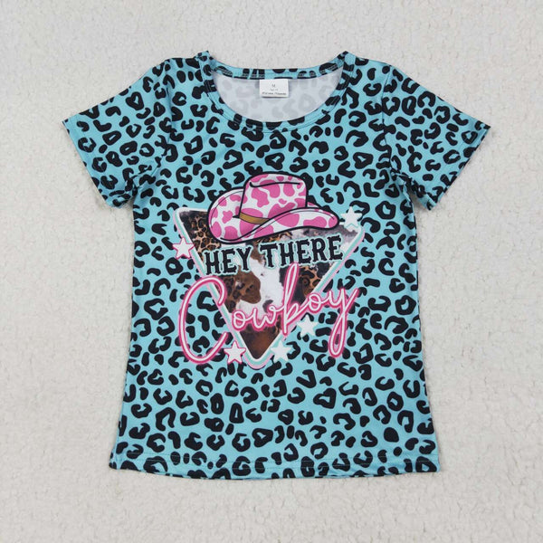 GT0934 RTS girl clothes cowgirl girls summer top tshirt western clothes