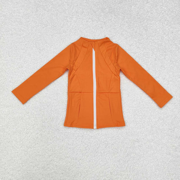 GLP2117 RTS toddler girl clothes orange girl yoga winter set