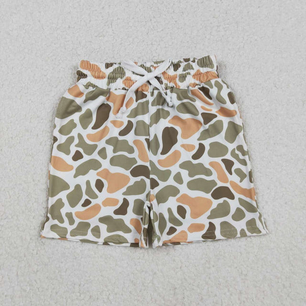 SS0698 RTS boy summer bottom green camo deer boy summer shorts