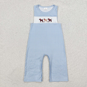 SR1868 RTS baby boy clothes dog boy summer bubble romper