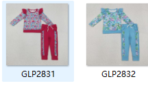 RTS kids matching clothing floral print clothing baby girl winter clothing-2025.12.6