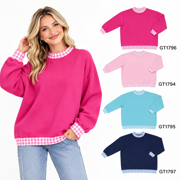 RTS S-2XL Adult Women Clothes Sweater Shirt Oversize Winter Top