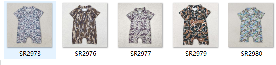 RTS kids matching clothing camo print clothing summer clothing