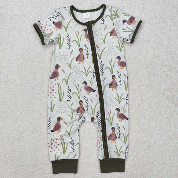 SR2086 RTS baby boy clothes mallard boy summer romper