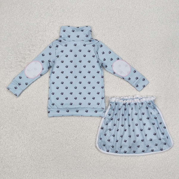 GLD0972 RTS baby girl clothes girl skirt set