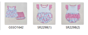 RTS girl summer matching clothes floral girl summer clothes 2