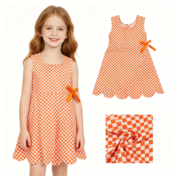 RTS Matching clothing kids gingham print clothing girl summer yoga clothing-2026.4.1