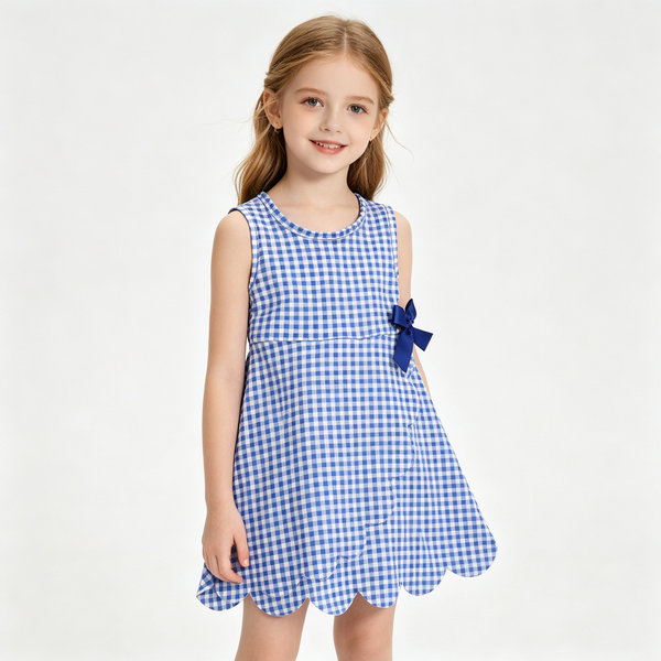 RTS Matching clothing kids gingham print clothing girl summer yoga clothing-2026.4.1