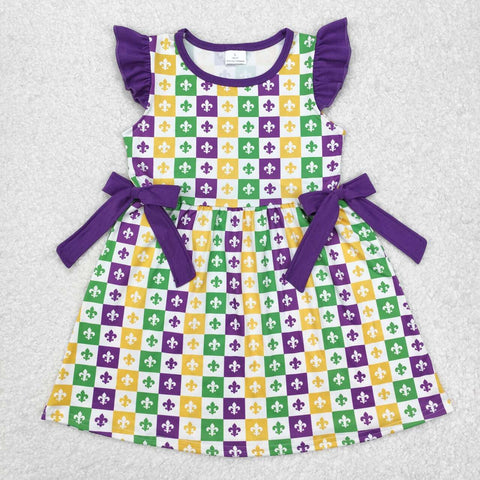 GSD1655 RTS girl Mardi Gras Clothing Crawfish Summer Dress