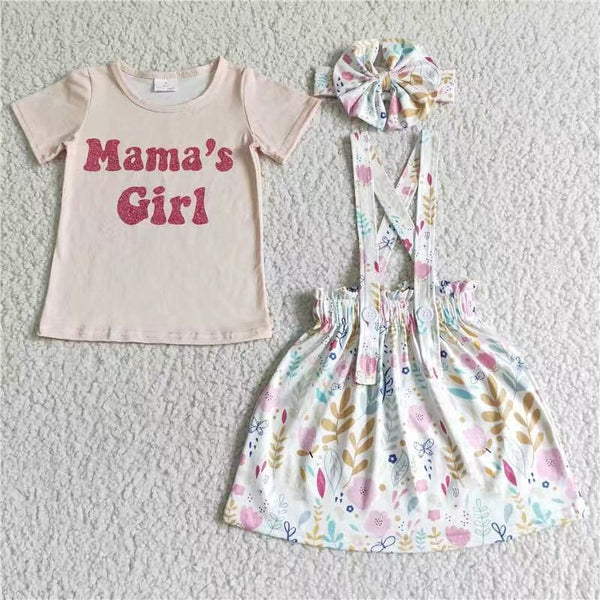 kids clothing mama's girl set headwears