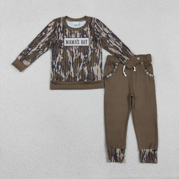 RTS kids matching clothing embroidery mama's boy print clothing boy  winter clothing-2025.11.26