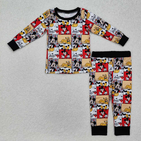 BLP1058 RTS toddler boy clothes cartoon boy winter pajamas set