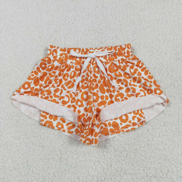 SS0584 RTS girl clothes leopard print girl summer shorts