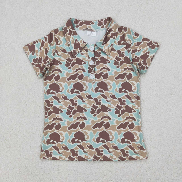 BT1212 RTS boy summer clothes camo boy summer tshirt