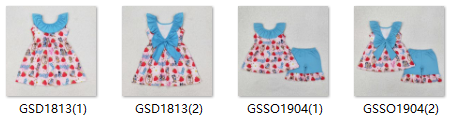 RTS toddler clothes matching clothing cartoon dog kids summer clothing