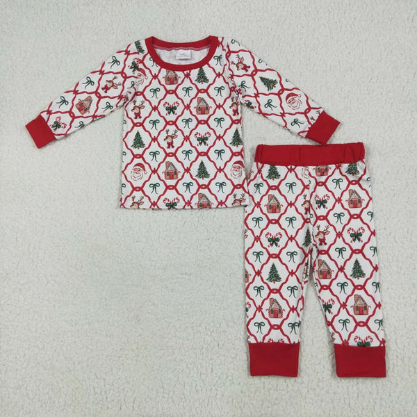 GLP2391 RTS Girl christmas pajamas toddler winter outfit