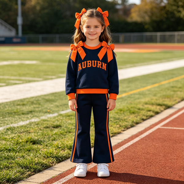 Custom order MOQ:5pcs each design kids girl clothes state girl winter pants set A7