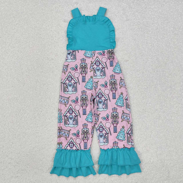 SR2009 RTS baby girl clothes blue girl princess overalls