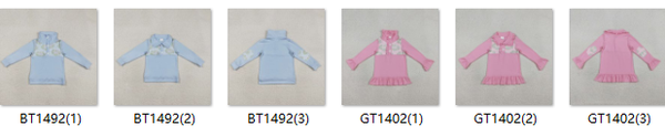RTS  Matching  toddler clothes golf print top baby winter clothing-2026.3.6