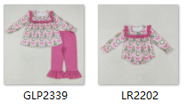 RTS kids matching clothing bows print clothing girl christmas clothing-2025.7.8