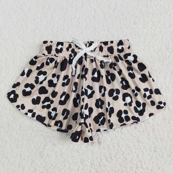 SS0585 RTS girl clothes leopard print girl summer shorts