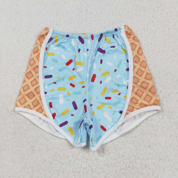 SS0571 USA warehouse 25.6.17 RTS girl clothes ice cream girl summer yoga shorts atheletic clothes