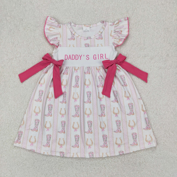 GSD2053 RTS toddler clothes daddy’girl summer dress father's day clothes