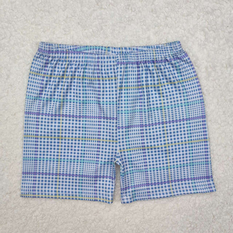 SS0422 RTS baby boy clothes gingham boy summer shorts