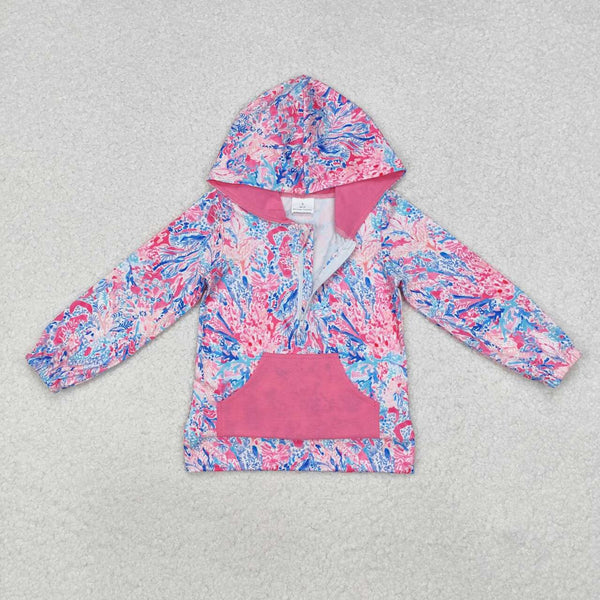 GT0745 RTS toddler girl clothes floral girl  winter top shirt