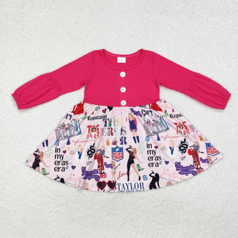 GLD0734 RTS toddler girl clothes 1989 singer girl winter dress