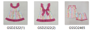 RTS toddler clothes matching clothing bows kids summer  clothing