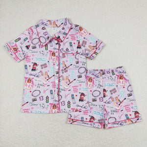 RTS mummy and me matching 1989 pajamas set singer summer shorts set