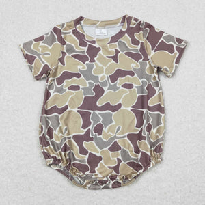 SR1252 RTS baby boy clothes camouflage toddler boy summer bubble