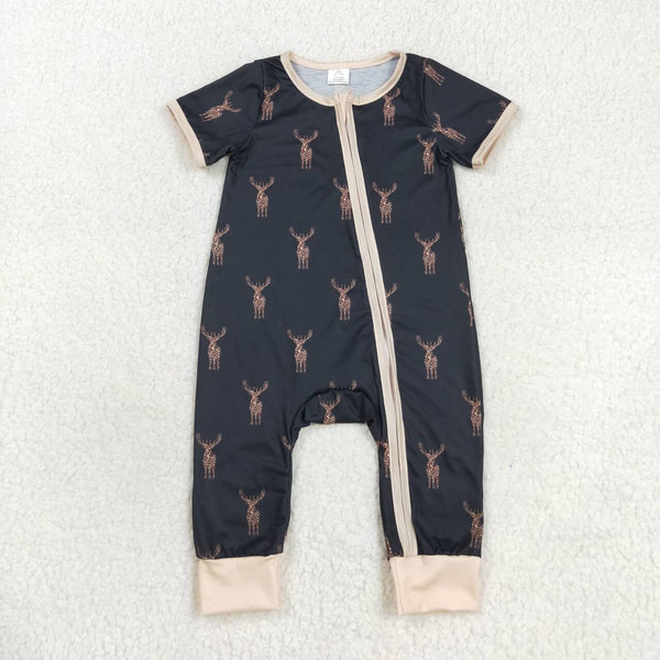 SR1896 RTS baby boy clothes hunting toddler boy summer romper