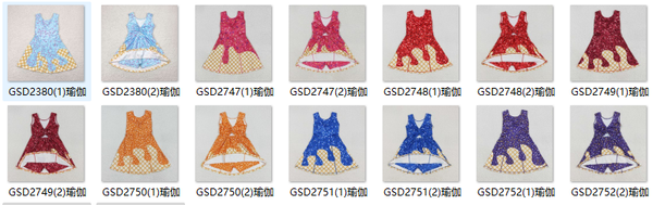 RTS toddler clothes matching clothing ice cream print kids summer dress yoga clothes-2025.7.31